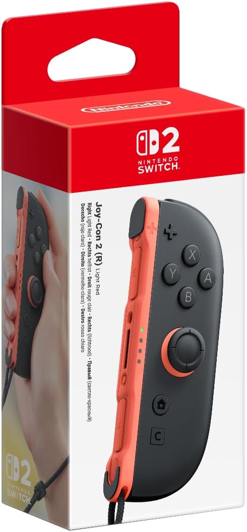 Joy-Con 2 - (Derecho) Rojo Claro Switch 2 NINTENDO SWITCH 2 (Accesorios)