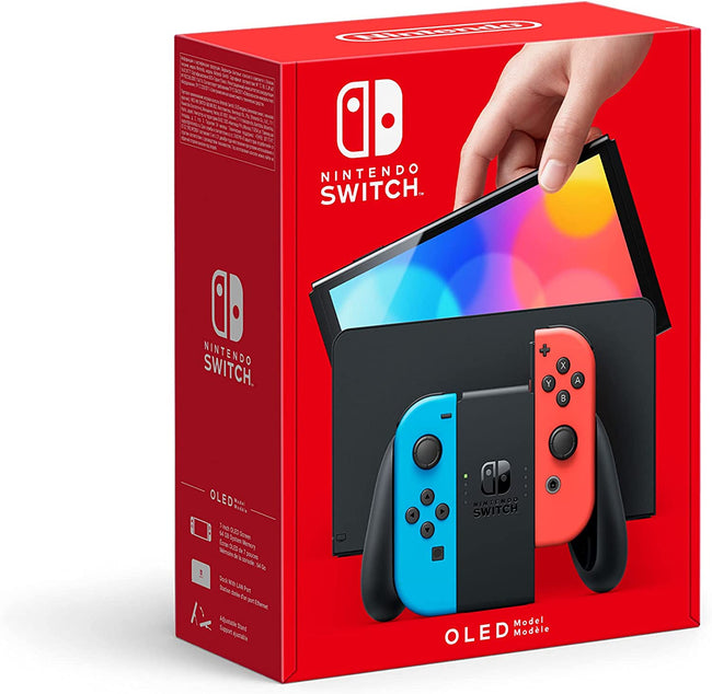 Consola Nintendo Switch (Versión Oled) Azul Neón/Rojo Neón Hover Image