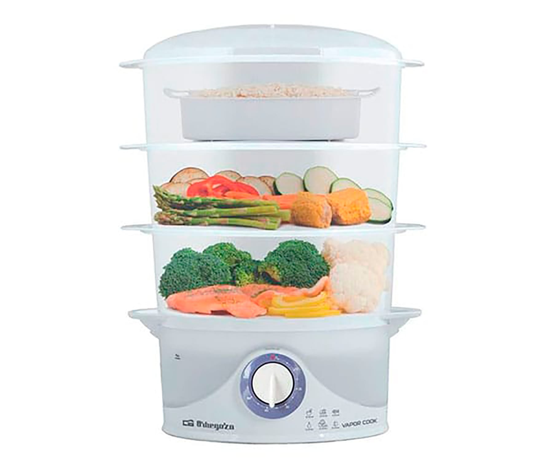 Orbegozo Co 4015 White / Cocedor Al Vapor 800w 9l
