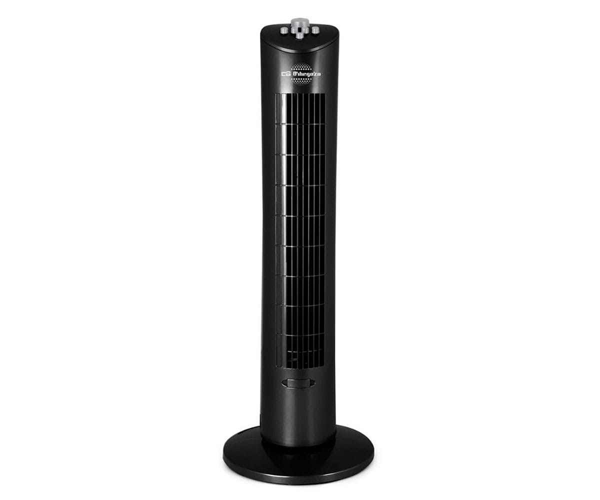 Orbegozo Tw 0800 Negro / Ventilador De Torre 60w / 3 Velocidades / Bandeja Para Esencias Aromáticas