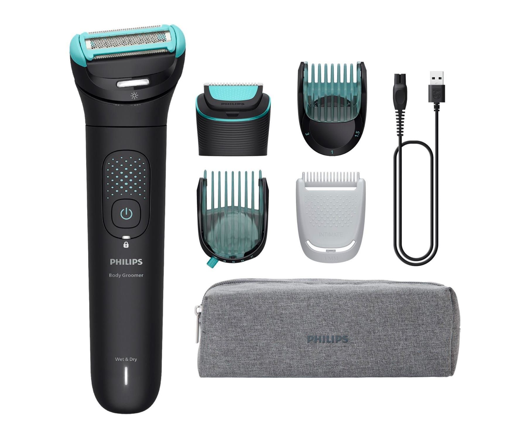 Philips Body Groomer 7000 Series Negro / Recortadora De Barba Y Cuerpo