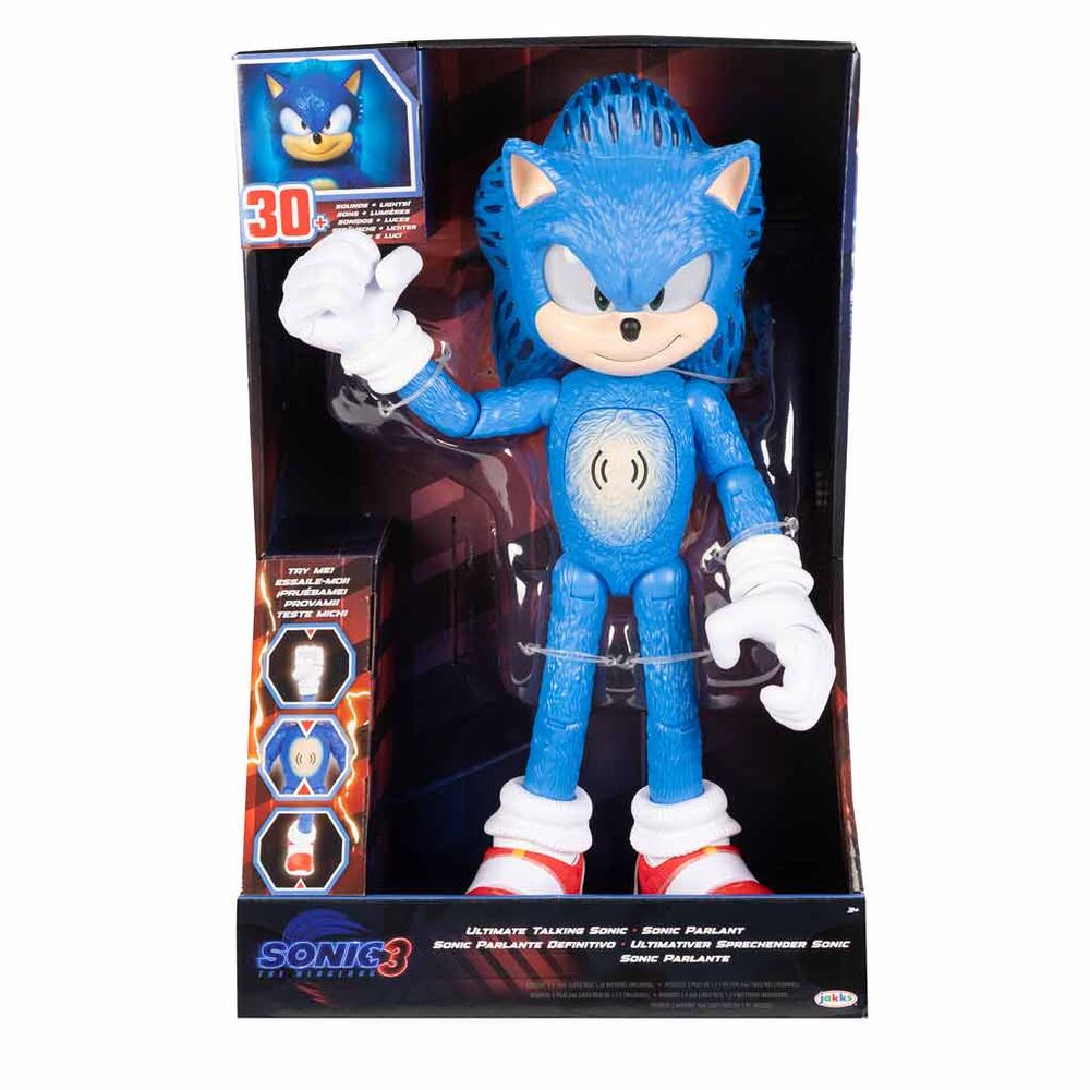Figura Sonic Interactiva La PelCula Sonic 3 35Cm