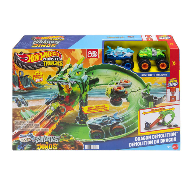 Pista Dragon Destruction Monster Trucks Hot Wheels Hover Image