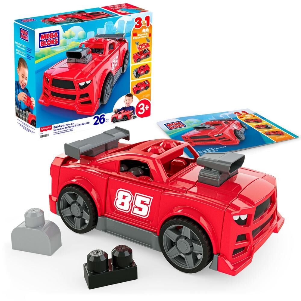 Coche De Carreras Bloques De Construccion Mega Bloks