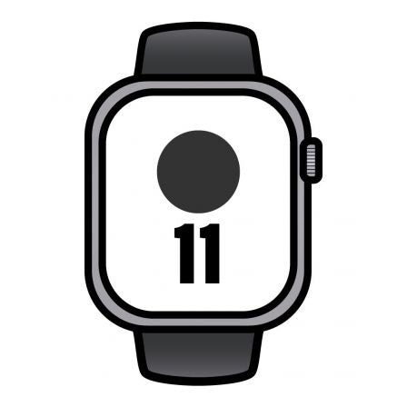 Apple Watch Series 11/ Gps/ 46Mm/ Gris Espacial/ Correa Negr