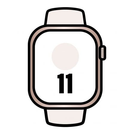 Apple Watch Series 11/ Gps/ 46Mm/ Oro Rosa/ Correa Rosa Rubo