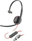 Auriculares Poly Monoaurales Blackwire 3210 Usb - C + Adapta