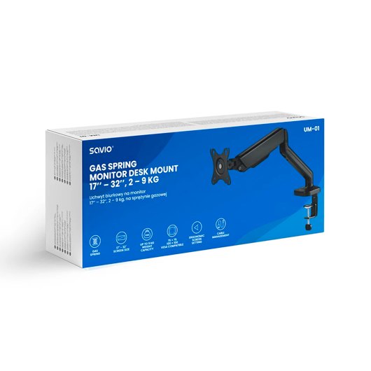 Soporte Tv/monitor Savio Um-01 17-32 1 Brazo