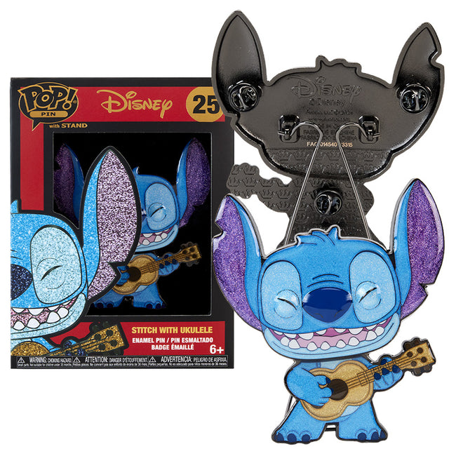 Lilo & Stitch - Pin Stitch With Ukelele Hover Image