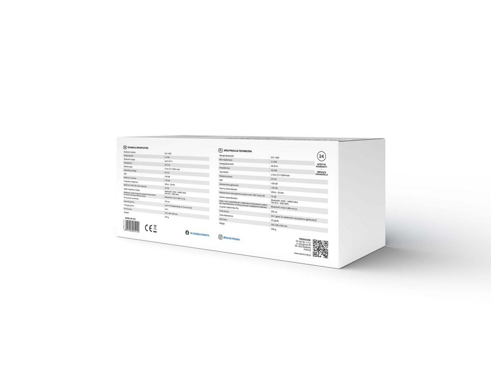 Altavoz Portatil Bluetooth 10w Azul Savio Bs-021