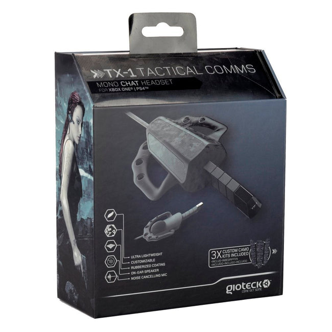 Gioteck Tx-1 Tactical Comms Mono Chat Headset [Ps4 / Xbox On Hover Image