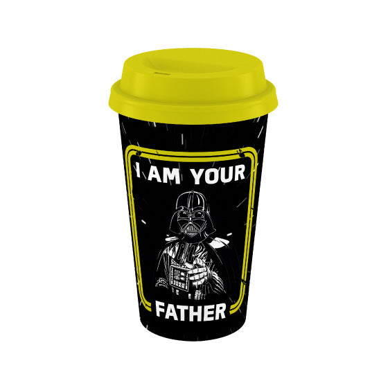 Star Wars - Taza Con Tapa De Plstico I Am Your Father