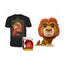 Set Figura Pop & Tee Disney El Rey Leon Mufasa