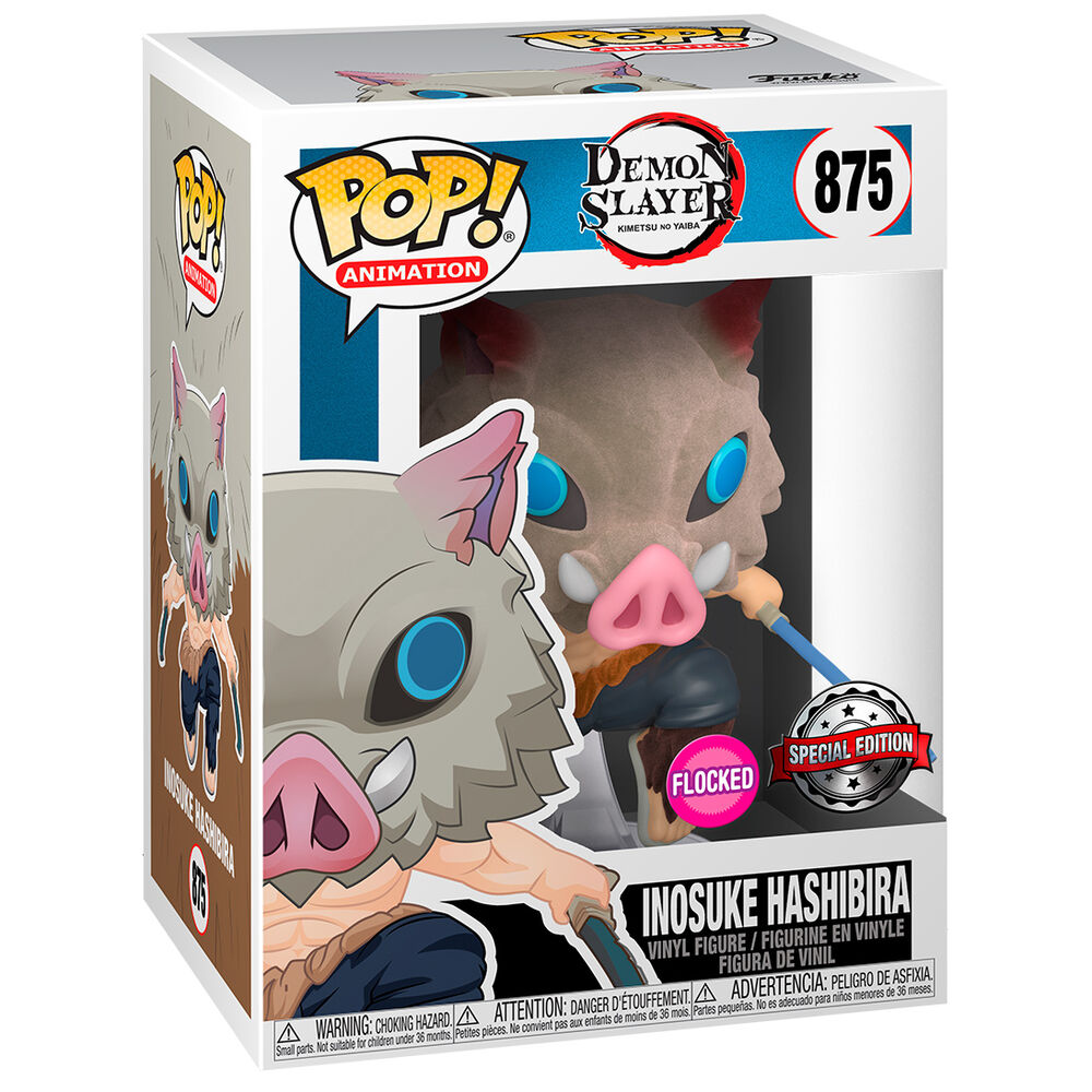 Figura Demon Slayer - Pop Inosuke [Chase] (Flocked) **Edició