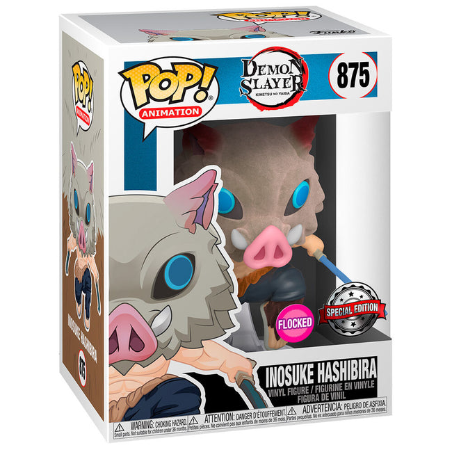 Figura Demon Slayer - Pop Inosuke [Chase] (Flocked) **Edició Hover Image