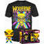 Set Figura Pop & Tee Marvel Wolverine Black Light