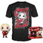 Set Figura Pop & Tee Dc Comics Escuadron Suicida Harley Quin