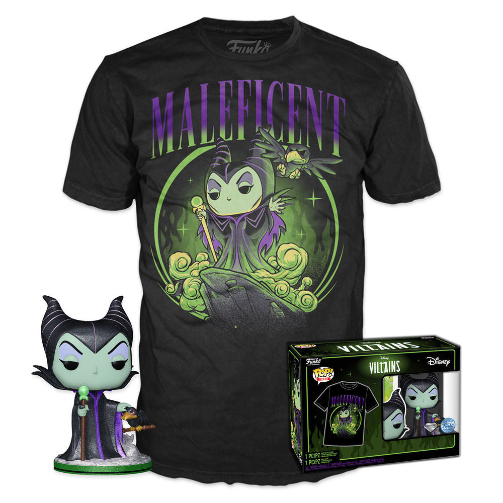 Disney (Villains) - Camiseta & Pop Maleficent Xl