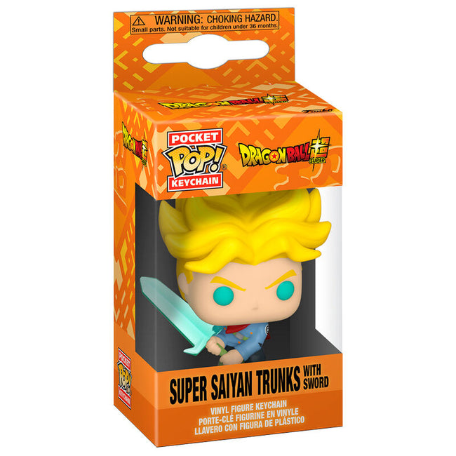 Llavero Pocket Pop Dragon Ball Super Saiyan Trunks With Swor Hover Image