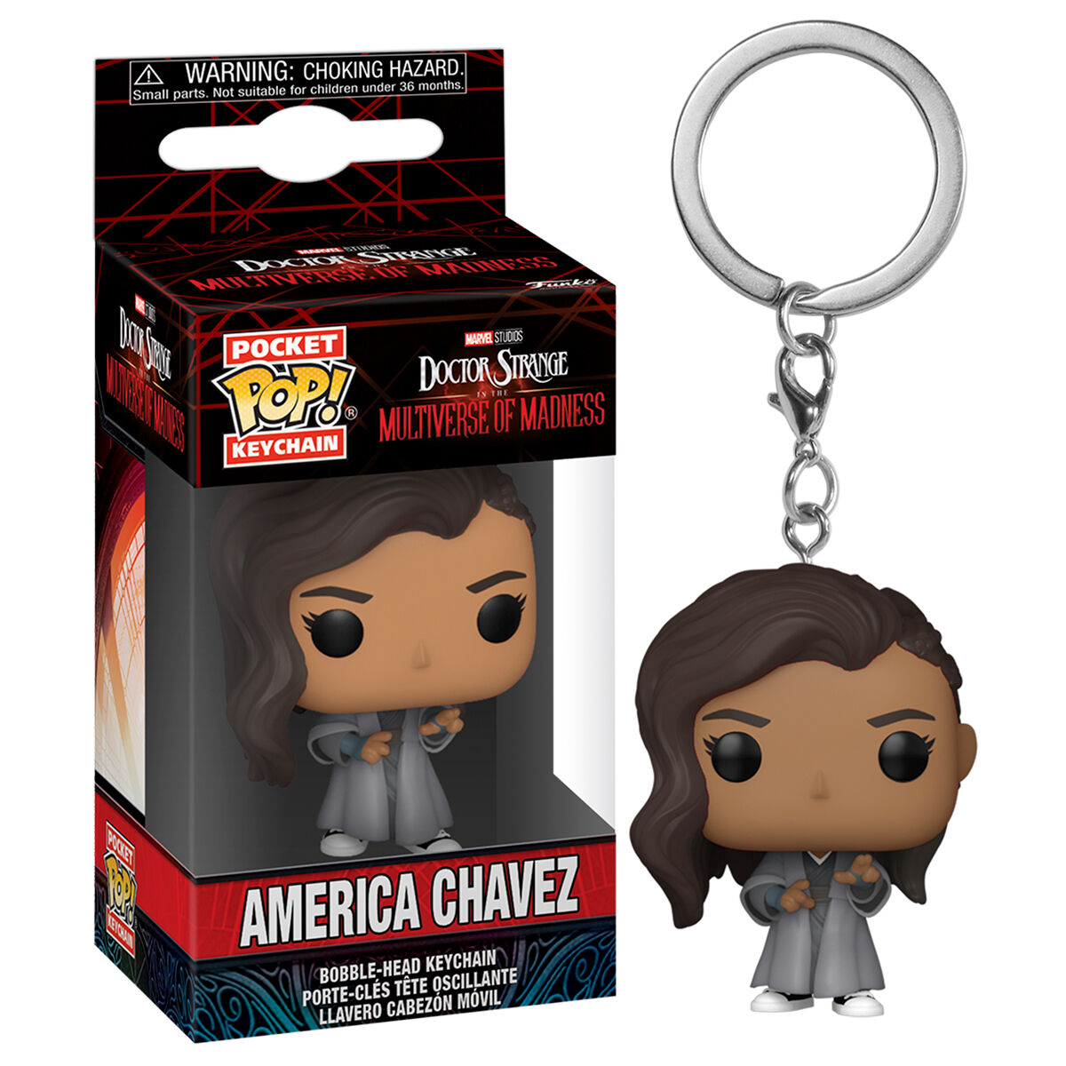 Llavero Pocket Pop Marvel Doctor Strange America Chavez