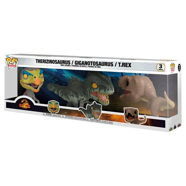 Blister 3 Figuras Pop Jurassic World Hover Image