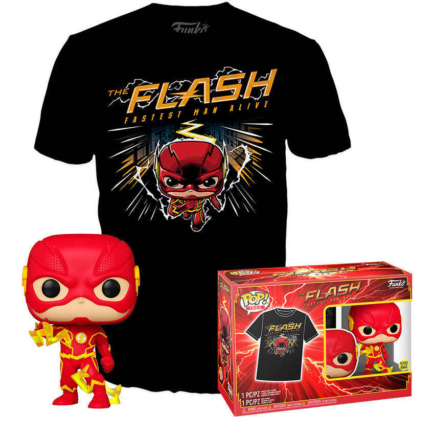 Set Figura Pop & Tee Dc Comics The Flash