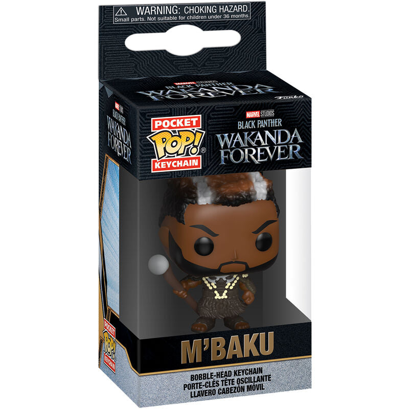 Llavero Pocket Pop Marvel Black Panther Wakanda Forever M Ba