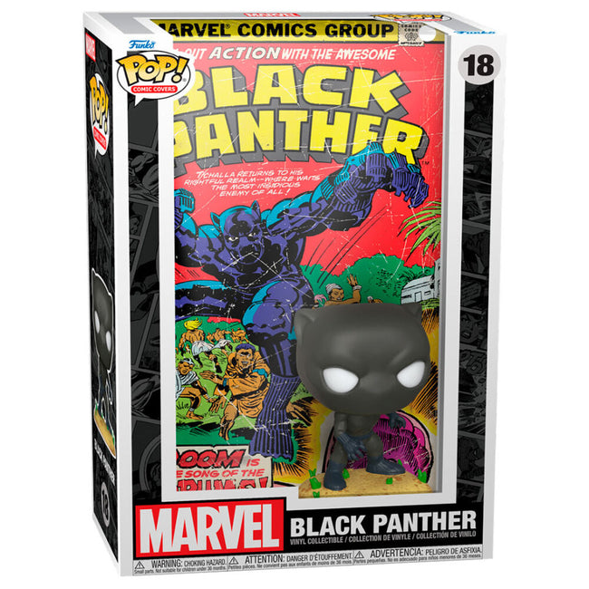 Figura Pop Comic Cover Marvel Black Panther Hover Image