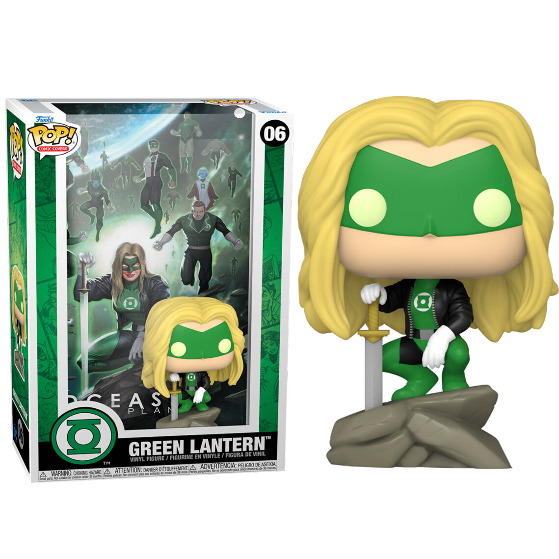 Figura Pop Comic Covers Dcased Linterna Verde