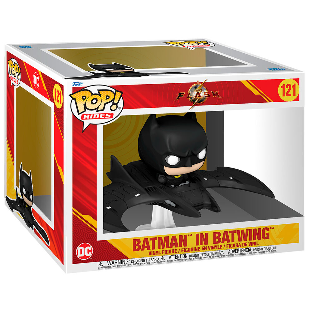 Figura Pop Ride Deluxe Dc Comics The Flash Batman In Batwing