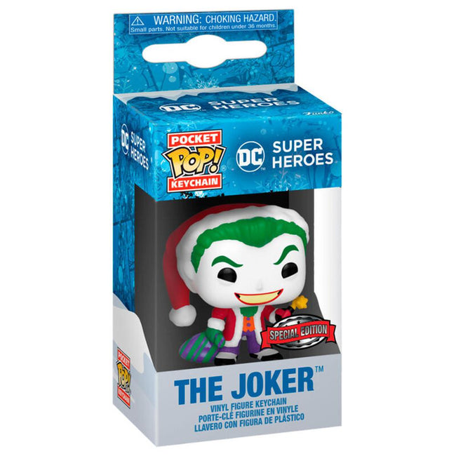 Llavero Pocket Pop Dc Comics Holiday The Joker Exlusive Hover Image