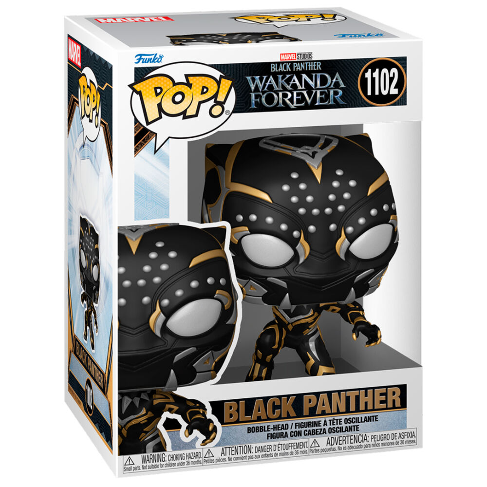 Figura Pop Marvel Black Panther Wakanda Forever Black Panthe