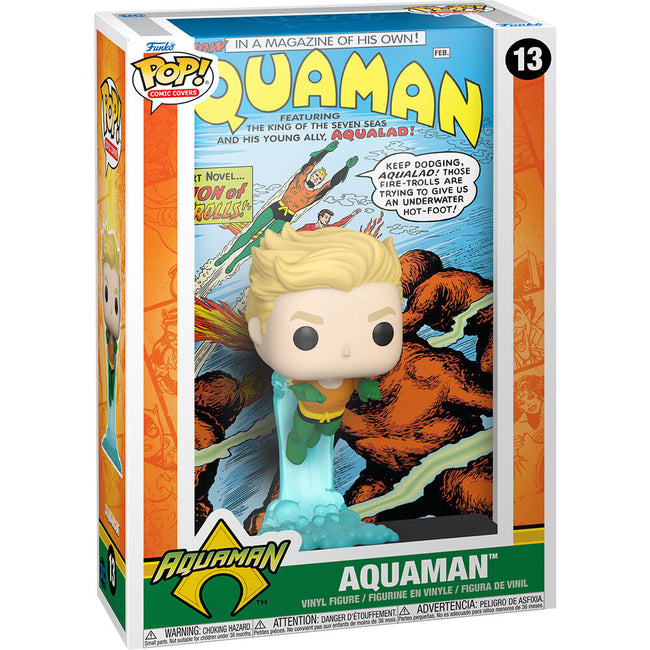 Figura Pop Comic Cover Dc Comics Aquaman Hover Image