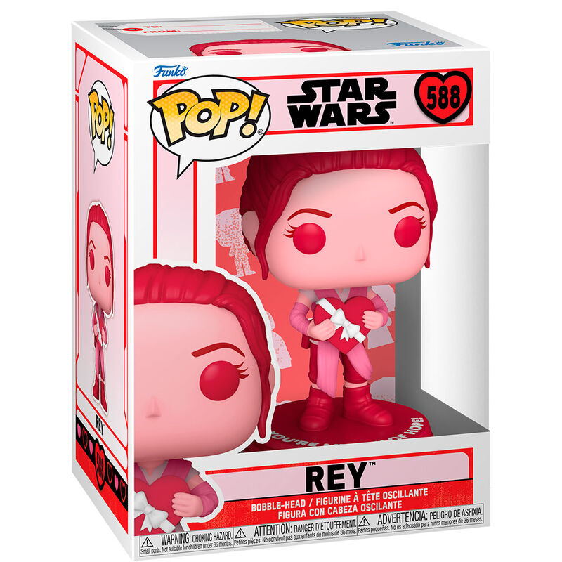 Figura Pop Star Wars Valentines Rey