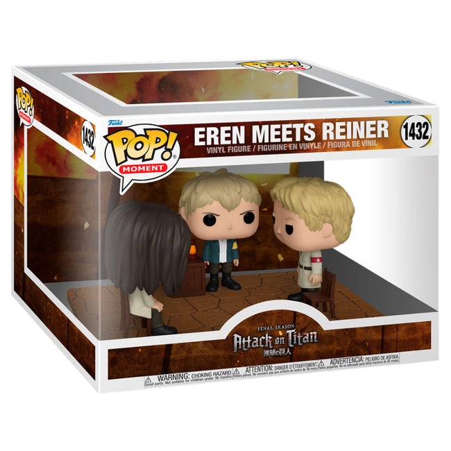Figura Pop Moment Attack On Titan Eren Meets Reiner Hover Image