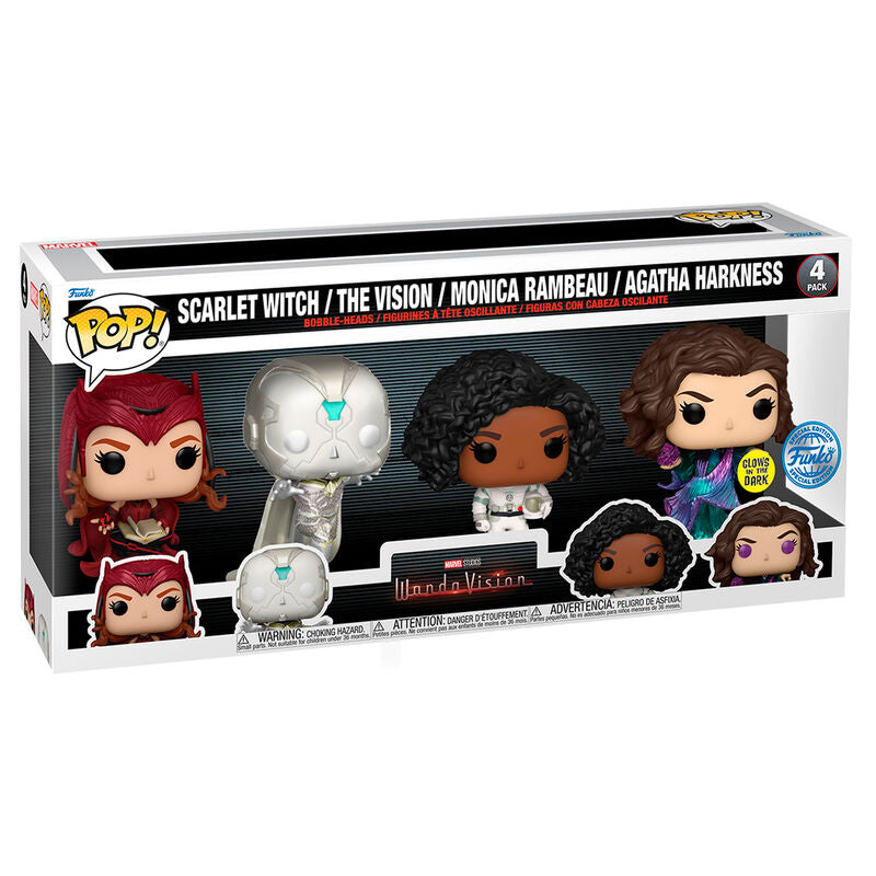 Blister 4 Figuras Pop Marvel Wandavision Exclusive