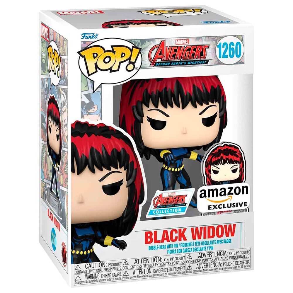 Figura Pop Marvel Avengers 60Th Anniversary Comic Black Wido