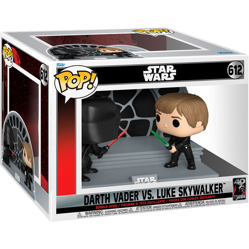 Figura Pop Star Wars 40Th Darth Vader Vs Luke Skywalker