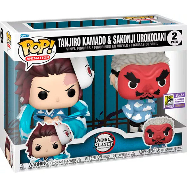 Blister 2 Figuras Pop Demon Slayer Kimetsu No Yaiba Tanjiro Hover Image