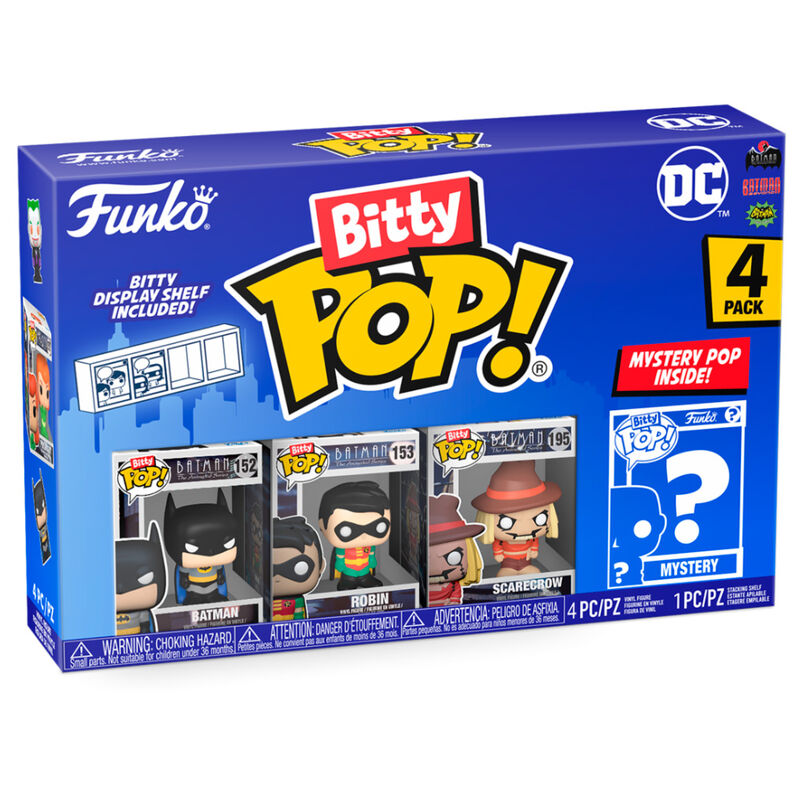 Blister 4 Figuras Bitty Pop Dc Comics Batman