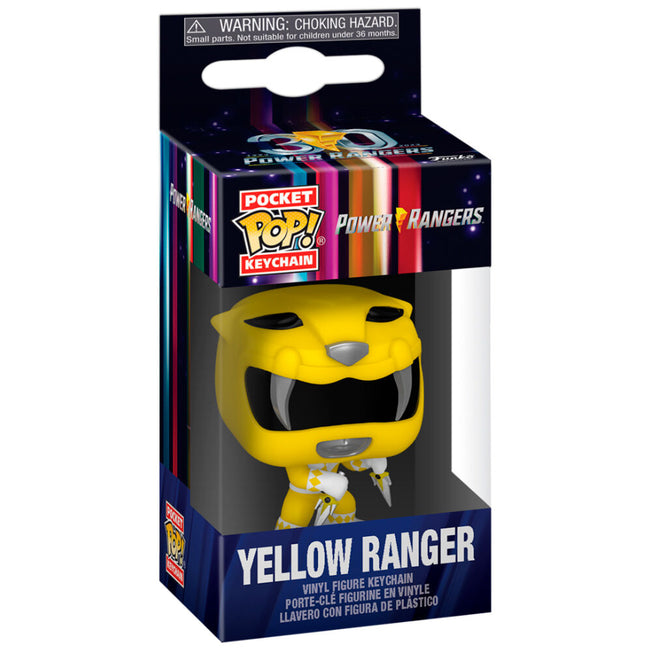 Llavero Pocket Pop Power Rangers 30Th Anniversary Yellow Ran Hover Image