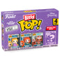 Blister 4 Figuras Bitty Pop Disney Princesas Rapunzel