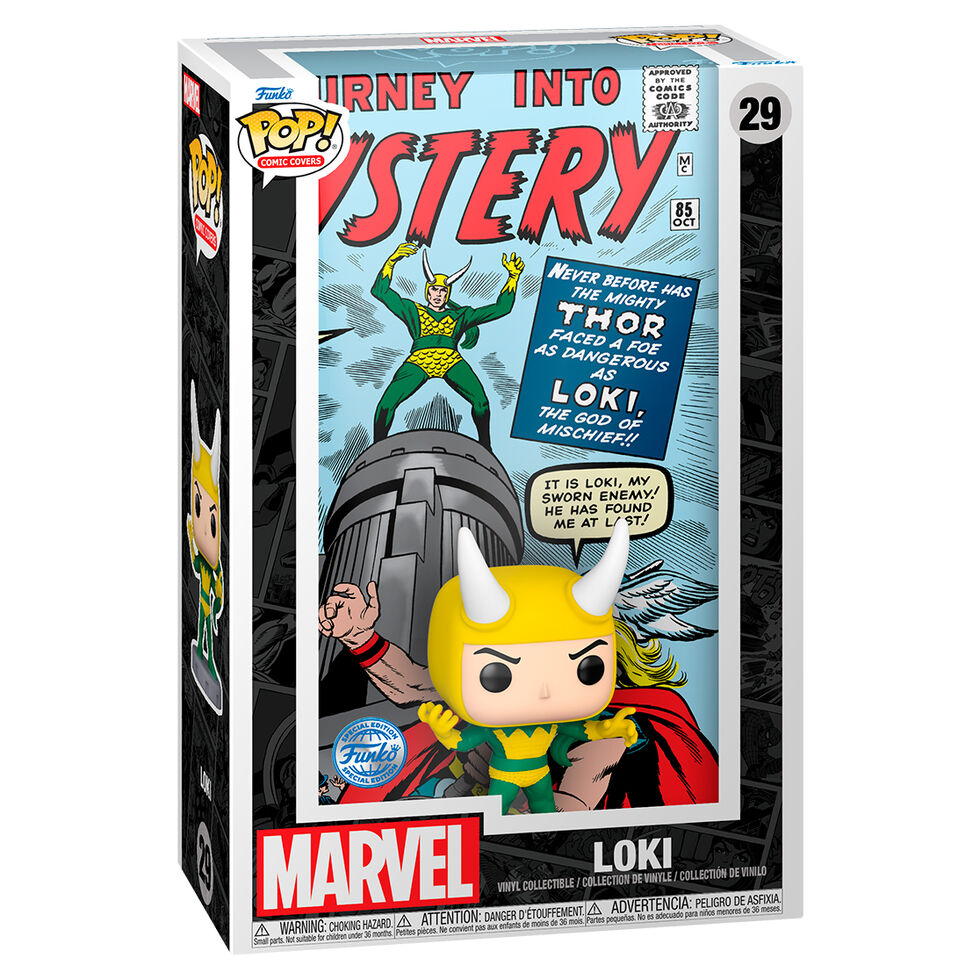Figura Pop Comic Cover Marvel Loki Exclusive