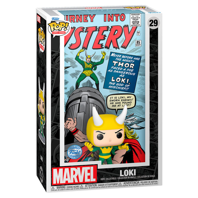 Figura Pop Comic Cover Marvel Loki Exclusive Hover Image