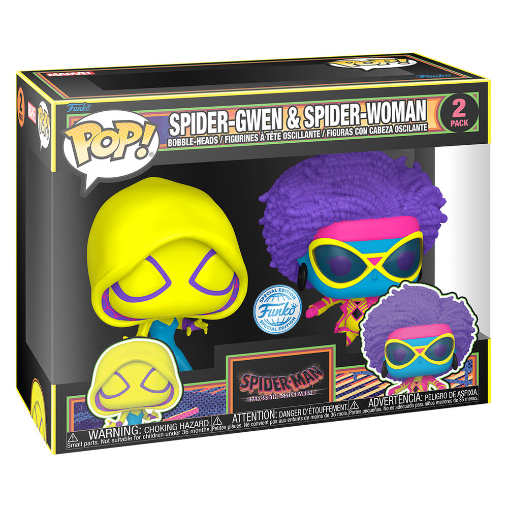 Blister 2 Figuras Pop Spider-Man Spider-Gwen & Spider-Woman