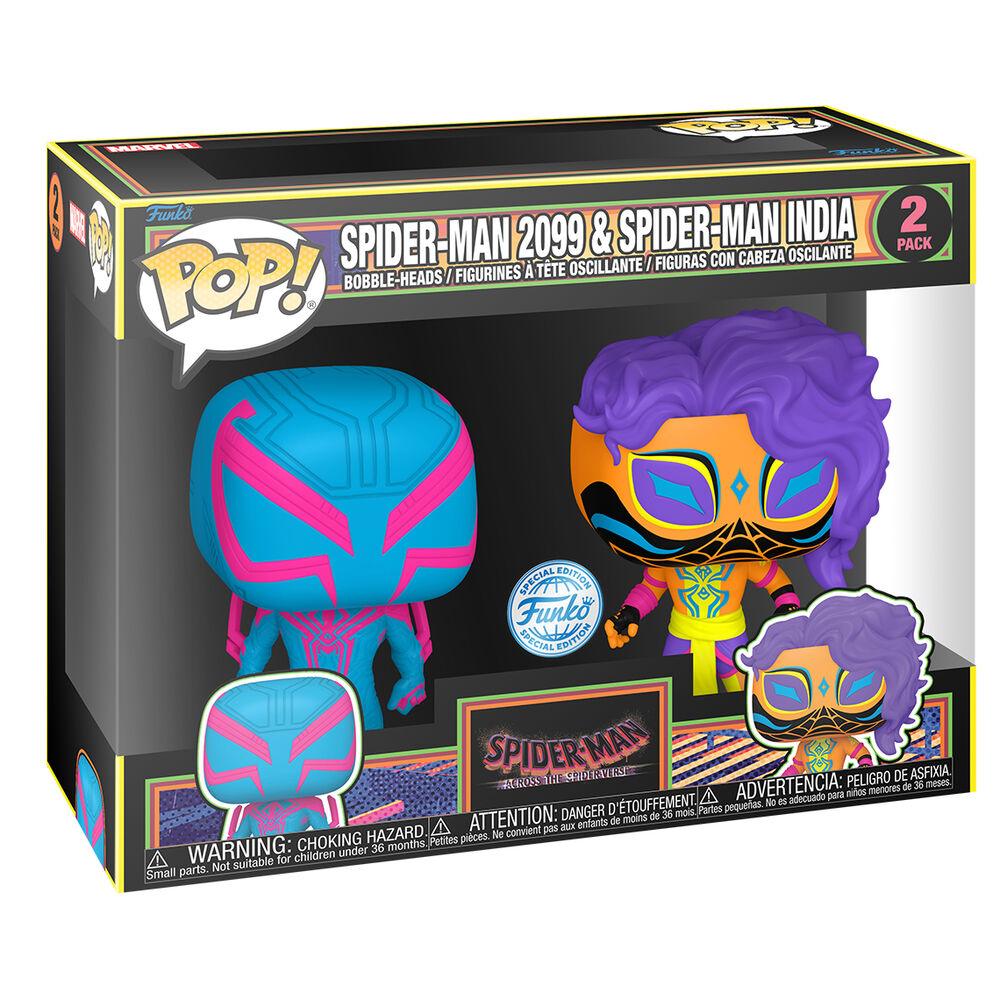 Blister 2 Figuras Pop Spider-Man - Spider-Man 2099 & Spider-