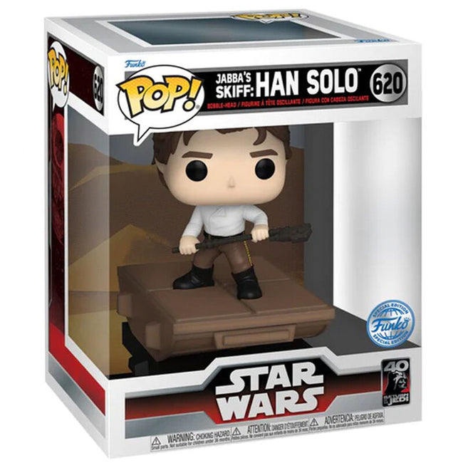 Figura Pop Deluxe Star Wars Jabba Skiff Han Solo Exclusive Hover Image