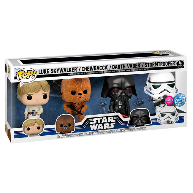 Blister 4 Figuras Pop Star Wars New Classics Exclusive Hover Image