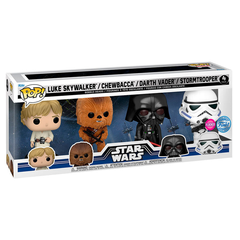 Blister 4 Figuras Pop Star Wars New Classics Exclusive