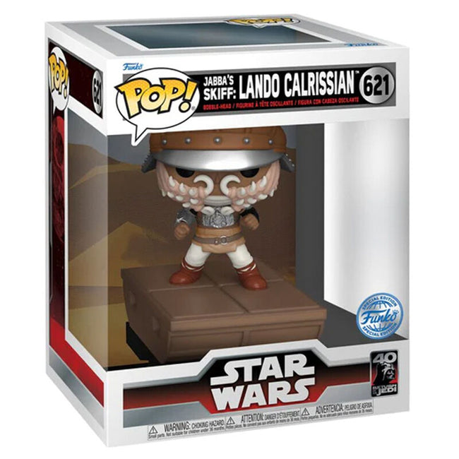 Figura Pop Deluxe Star Wars Jabba Skiff Lando Calrissian Exc Hover Image